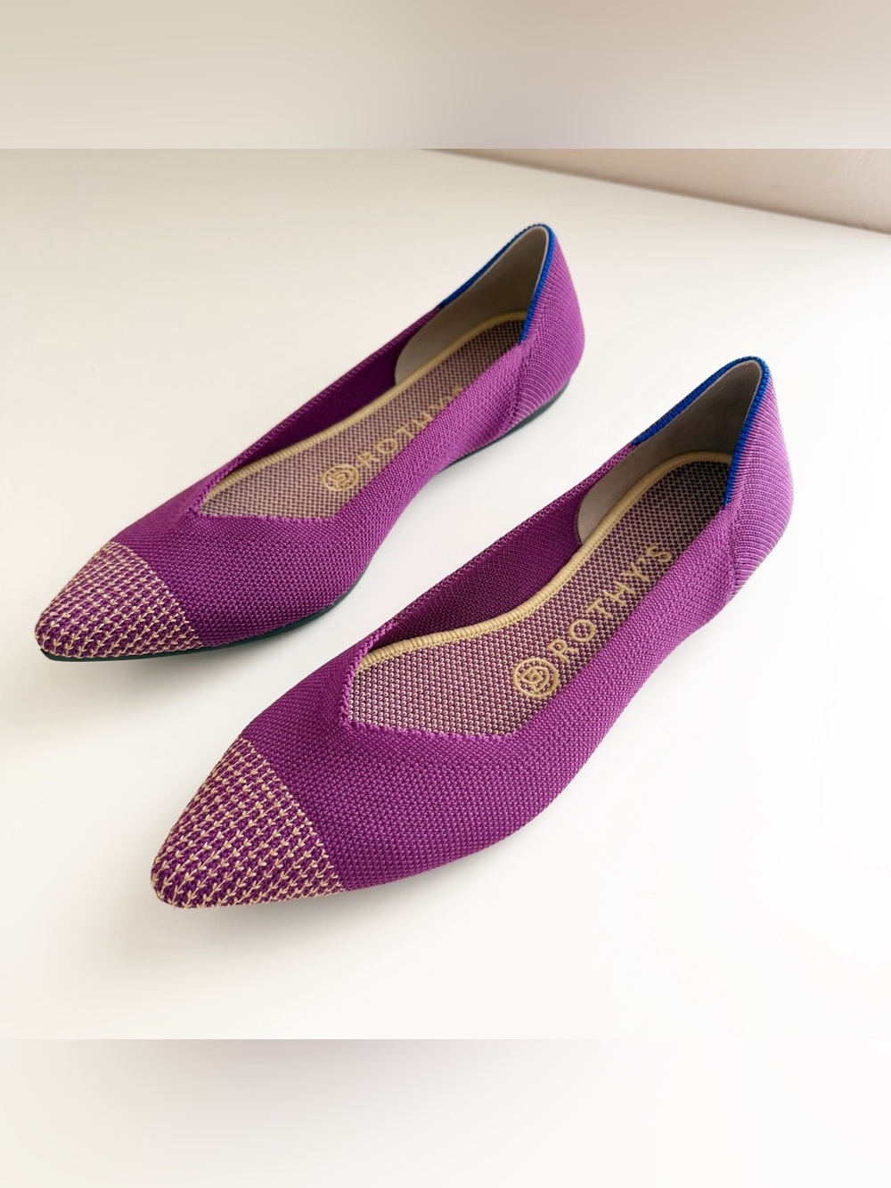 Rothy's The Point Flats in Mulberry size 7.5
